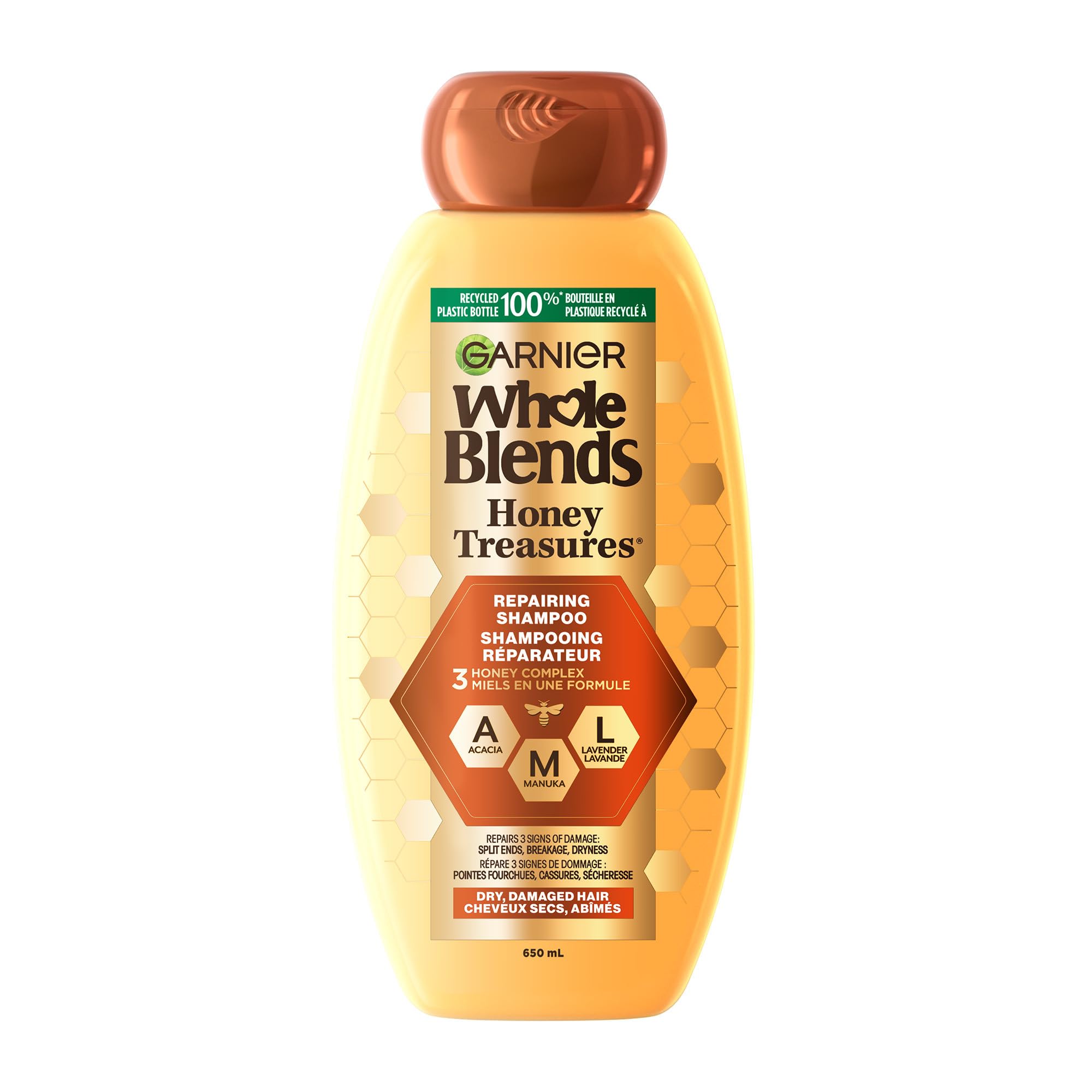 Amazon.com : Garnier Whole Blends Repairing Shampoo Honey